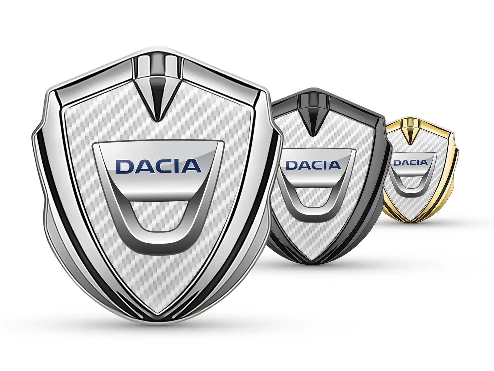 Dacia Emblema Metal Insignia Mínimo Aspecto Universal Forma